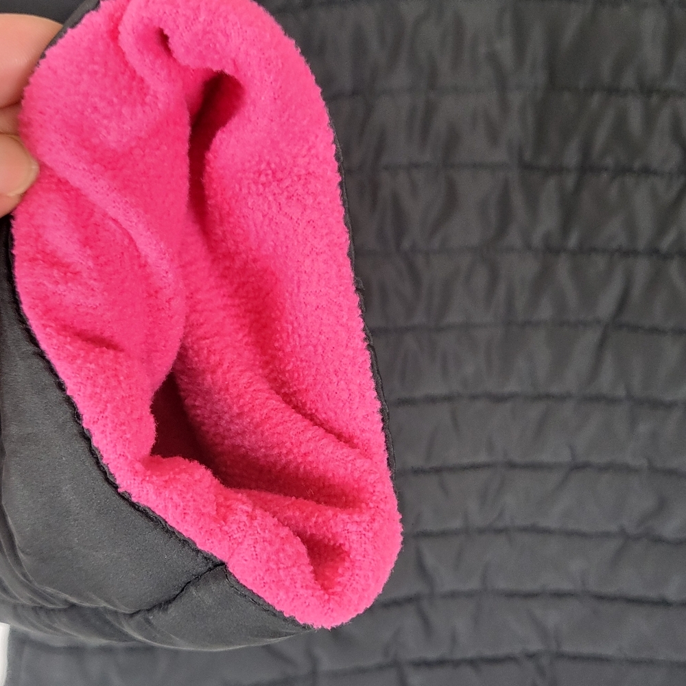 G by Guess Kids Black and Pink Puffer Jacket - Picture 6 of 11